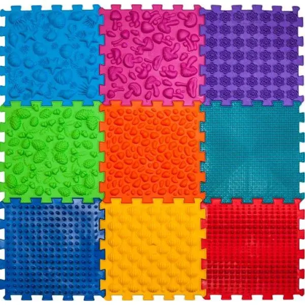 Ortek Masážní ortopedická podložka Puzzle "Mix" 9 prvků