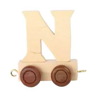 Bino Vagónek-N-hnědé kolečka