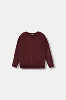 Dětský svetr United Colors of Benetton vínová barva, 16CLC108T