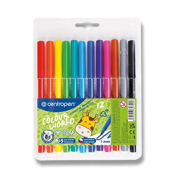 Fixy Centropen 7550/12 Colour World - 12 barev