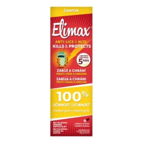 Elimax Účinný šampon 100ml + kovový hřeben
