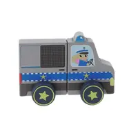 Trefl Magnetické vozidlo - Policejní auto - 2 prvky