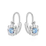 Beneto Okouzlující dívčí náušnice se zirkony AGUC3335-DB-1