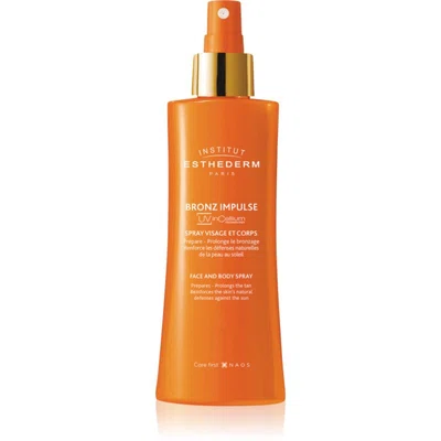 Institut Esthederm Bronz Impulse Face and Body Spray emulze ve spreji na obličej a tělo pro rychlejší a trvalejší opálení 150 ml