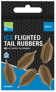 Preston innovations nahazovací převleky na krmítka ics flighted tail rubbers 30 mm 5 ks