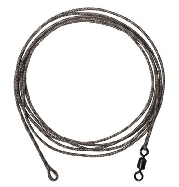 Delphin návazec the end leadcore + swivel 1 m 45 lb 3 ks