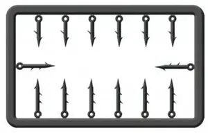 Cralusso trn plastic bait spike 14 ks - 5+7 mm