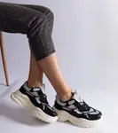 Gemre Black sneakers with glitter inserts Rigel