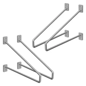 ML-DESIGN DRŽÁK NA POLIČKU, sada 2 ks, 265 mm, stříbrný
