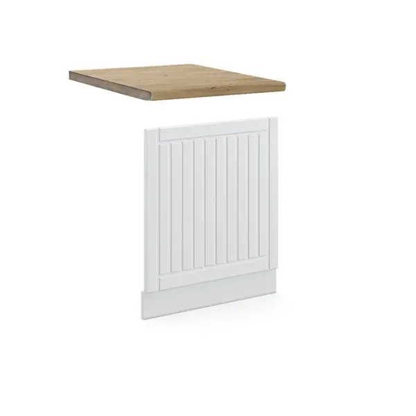 Vicco PŘEDNÍ PANEL Fame-Line Bílý venkovský dům 60 cm , PD Dub