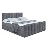 ALTDECOR AMERICKÁ postel OTTA-Z – 140 × 200 cm – H3 – tmavě šedá