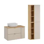 Petits-meubles KOUPELNOVÝ NÁBYTEK 80.6cm Azel 2er-Set Kašmír