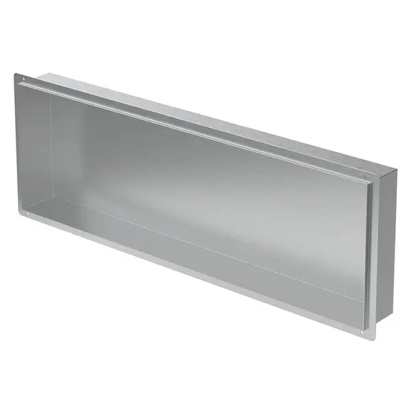 LuxeBath SPRCHOVÁ VANA stříbrná 90/30 cm bez okraje