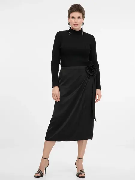 Černá dámská midi sukně ORSAY - Dámské