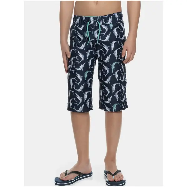 SAM73 Tmavě modré klučičí vzorované plavky SAM 73 - Kluci