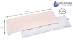 Medi Partners Thermophor with cherry seeds large 20x60 – 5 chambers Waffle – Light pink
