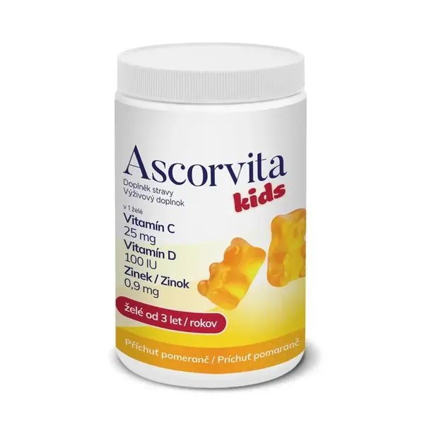 Ascorvita Kids želé medvídci 60 ks