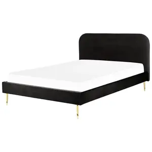 Beliani ČALOUNĚNÁ POSTEL 180/200 cm Černá Flayat