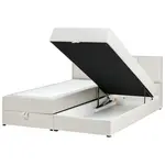 Beliani BOXSPRINGOVÁ POSTEL s úložným prostorem 180/200 cm Krémově bílá Baronet