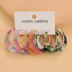 Acrylic Hoop Earrings