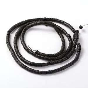 Natural Coconut Column Bead Strands