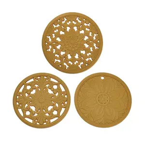 Floral Silicone Heat Insulation Coasters