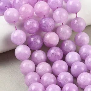 Dyed Natural White Jade Beads Strands