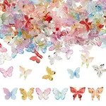 150Pcs 3 Styles Resin Butterfly Cabochons