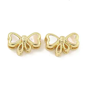 Brass Pave Shell Bowknot Multi-Strand Links