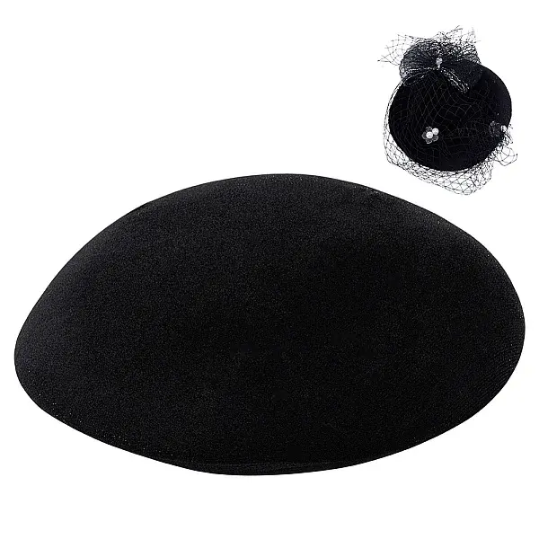 Velet Pillbox Stewardess Fascinator Hat Base for Millinery