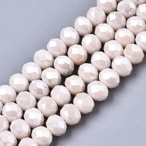 Electroplate Glass Beads Strands