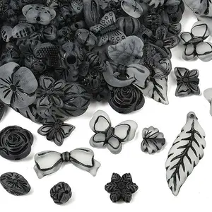Frosted Transparent Acrylic Beads