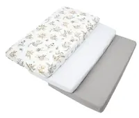 Medi Partners Set of 3 pcs. Fitted Sheet 60x120 cm 100% Cotton Baby Bed Linen Mattress