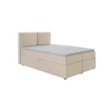 S-Style POSTEL BOXSPRING 140/200 cm Eclipse z béžového mikrovlákna