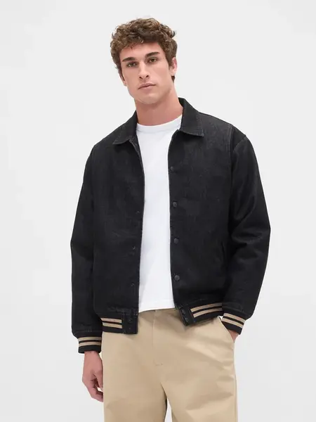 GAP Pánská Oversize džínový bomber 804581-00 Velikost: L