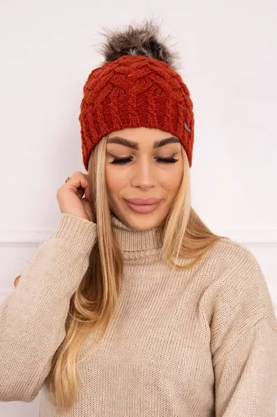 marka niezdefiniowana Fleecová čepice Daria K217 červená