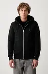 MOOSE KNUCKLES  mikina na zips s kapucňou s bavlnou