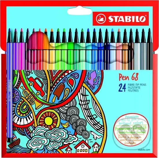 Prémiový vláknový fix STABILO pen 68