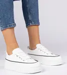Gemre White women's high-sole sneakers Selina