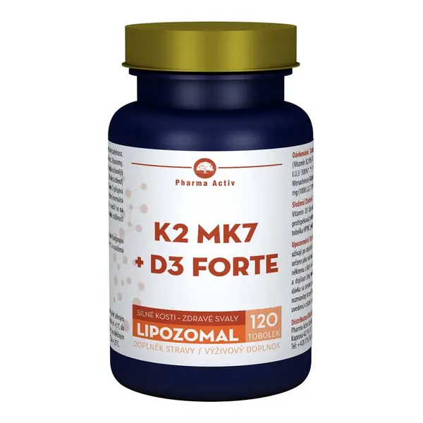 Pharma Activ Lipozomal K2 MK7 + D3 forte 120 tobolek