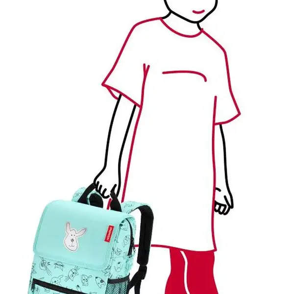 Dětský batoh Reisenthel Backpack Kids Cats and dogs mint