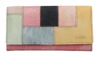 Dámská kožená peněženka Lagen V-17/R Lipstick/multi