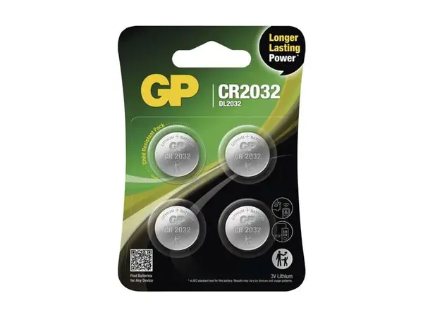 Baterie CR2032 GP lithiová  4ks