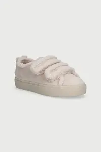 Inuikii  SHEARLING LOW VELCRO PASTELLE sneakers detské semišové