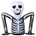 Outsunny NAFUKOVACÍ halloweenská kostra z polyesteru, černá
