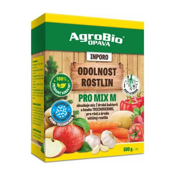 Přípravek pro odolnost rostlin AGROBIO Inporo Pro Mix M - bakterie a Trichoderma 500g