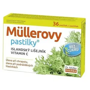 DR. MÜLLER Müllerovy pastilky s islandským lišejníkem bez cukru 36 ks
