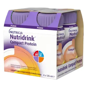 NUTRIDRINK Compact protein broskev/mango 4 x 125 ml