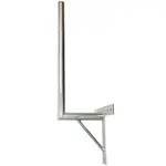 Anténní držák 25cm na zeď se vzpěrou, trubka 42/2mm, výška 66cm žár.