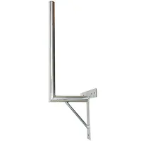 Anténní držák 25cm na zeď se vzpěrou, trubka 42/2mm, výška 66cm žár.